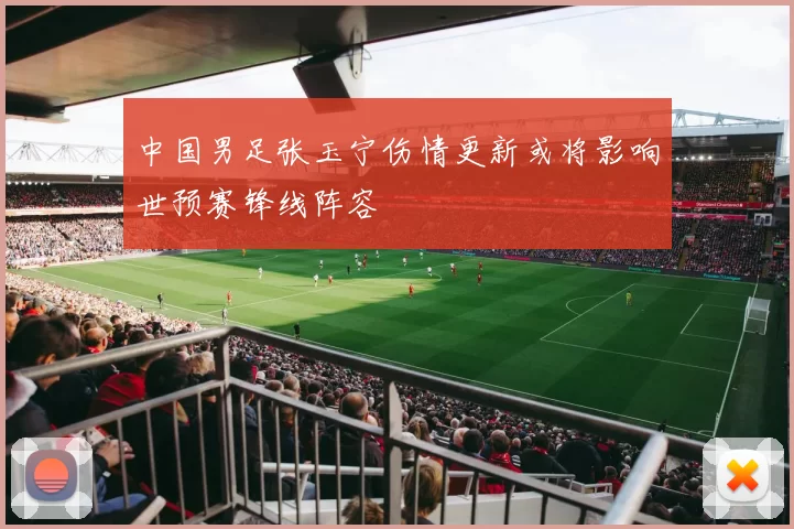 中国男足张玉宁伤情更新或将影响世预赛锋线阵容